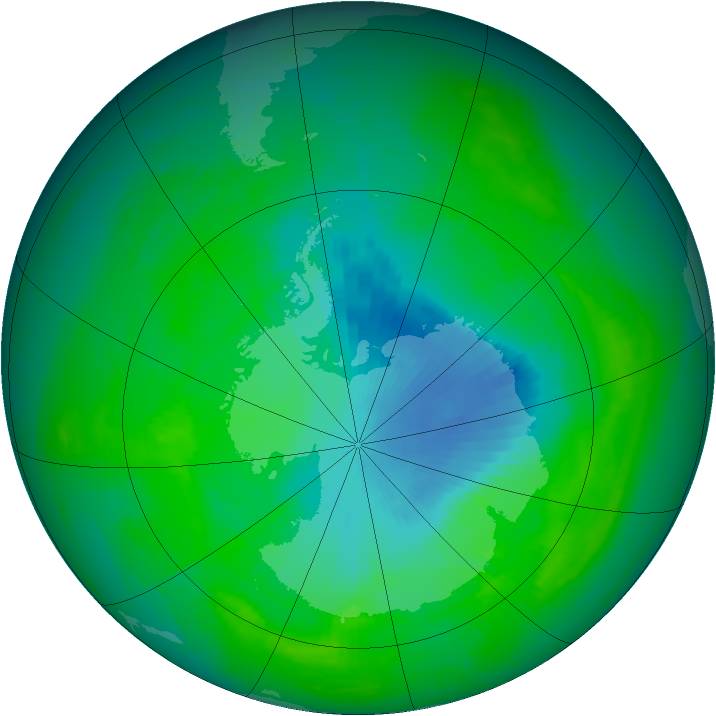 Ozone Map 1984-11-28